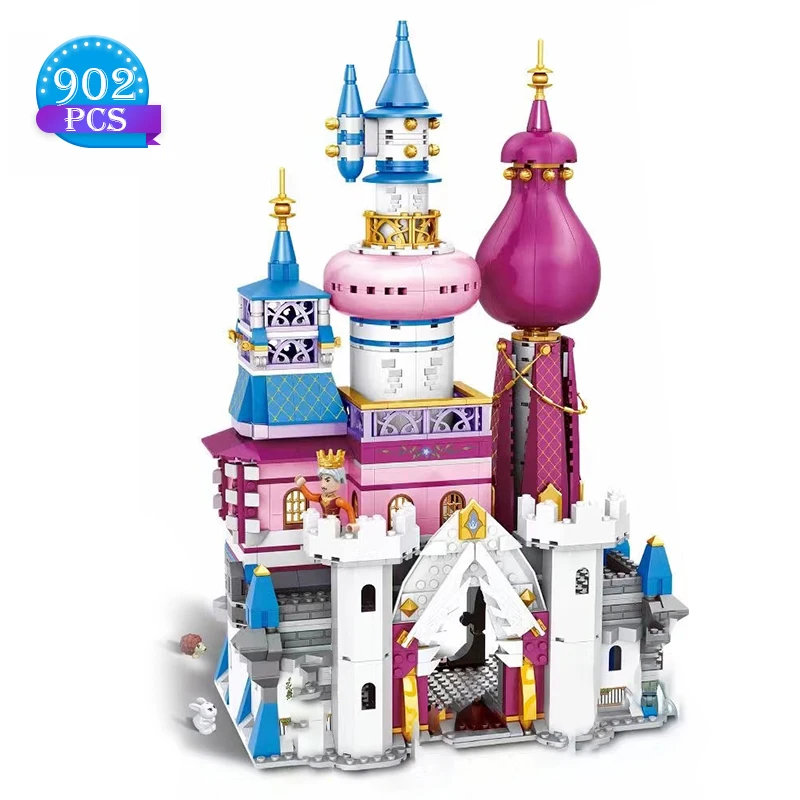 

Friends MOC Building Blocks Girls Snow Dream Palace Prince Princess Castle Model Bricks Construction Toys for Girls