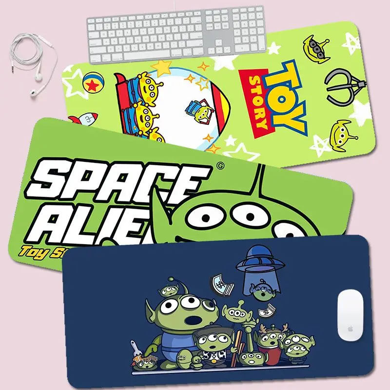 

Disney Toy Story Alien Custom Skin Table Mat Student Mousepad Gamer Computer Keyboard Pad Games Pad For Teen Girls Bedroom