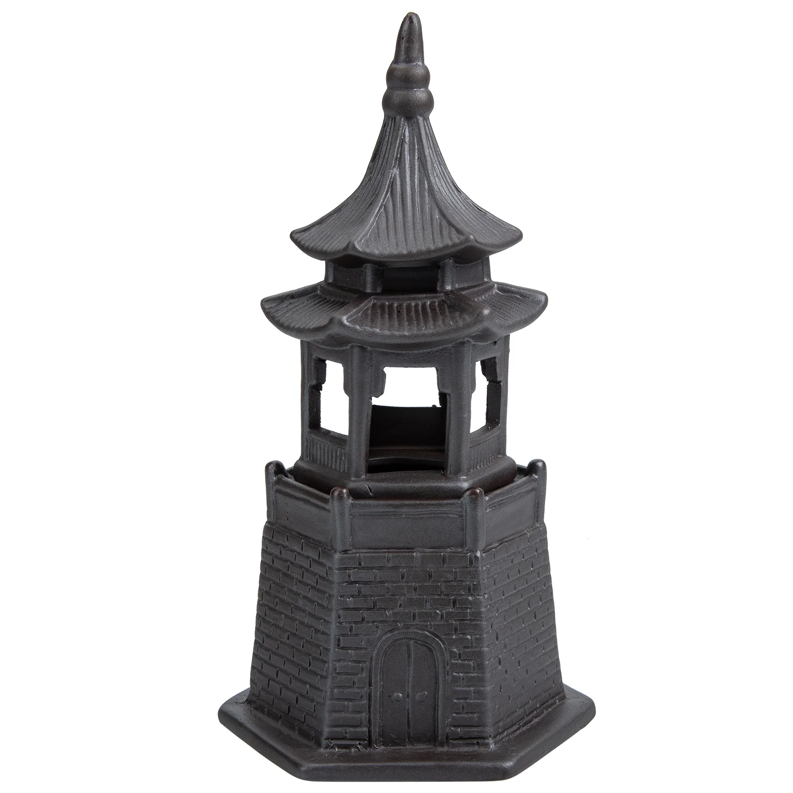 

2pcs Pavilions Design Tea Pet Home Desktop Adorns Garden Mini Pavilions Decors