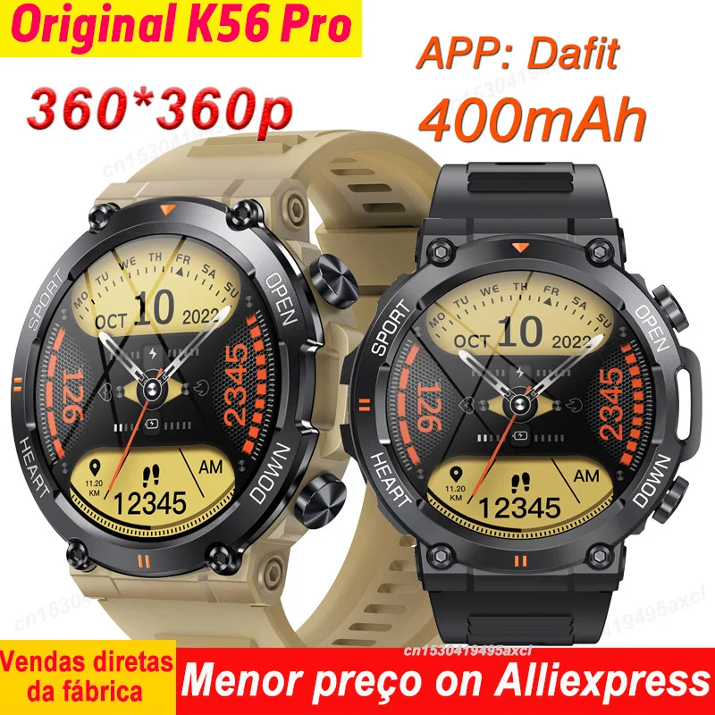 

K56 Pro Smart Watch for Men Bluetooth Sport 400mAh Long Standby 1.39 Inch 360*360 HD Screen Outdoors Smartwatch