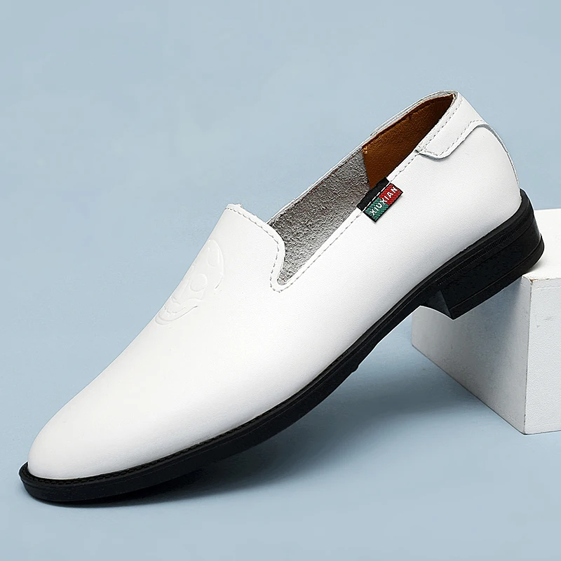 

Мужские повседневные туфли ручной работы, черные Лоферы без застежки, удобные мокасины для вождения, 2023