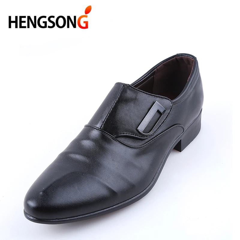 

HENGSONG Golf Shoes Single Buckle Mens Sport Occasion Man Sneakers Slip-On Golf Shoes Black Brown Male Shoes