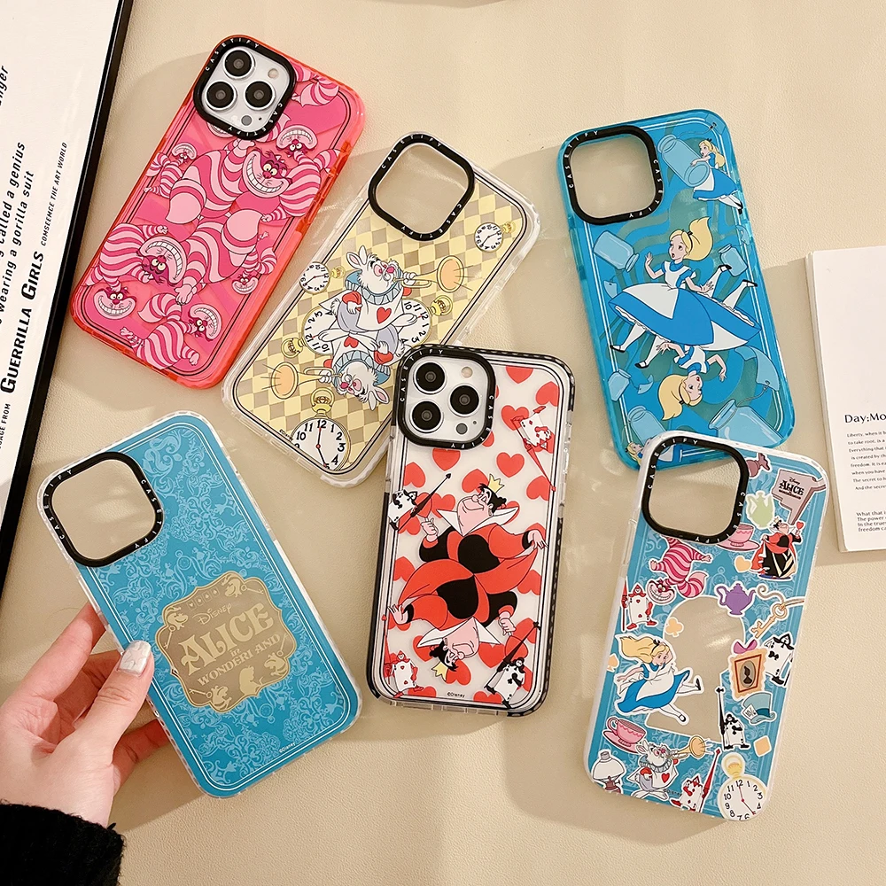 

New Alice In Wonderland Phone Case for IPhone 14 13 12 11 Pro Max X XR XS MAX 7 8Plus Anti-fall Soft Shell Back Cover-Casetify