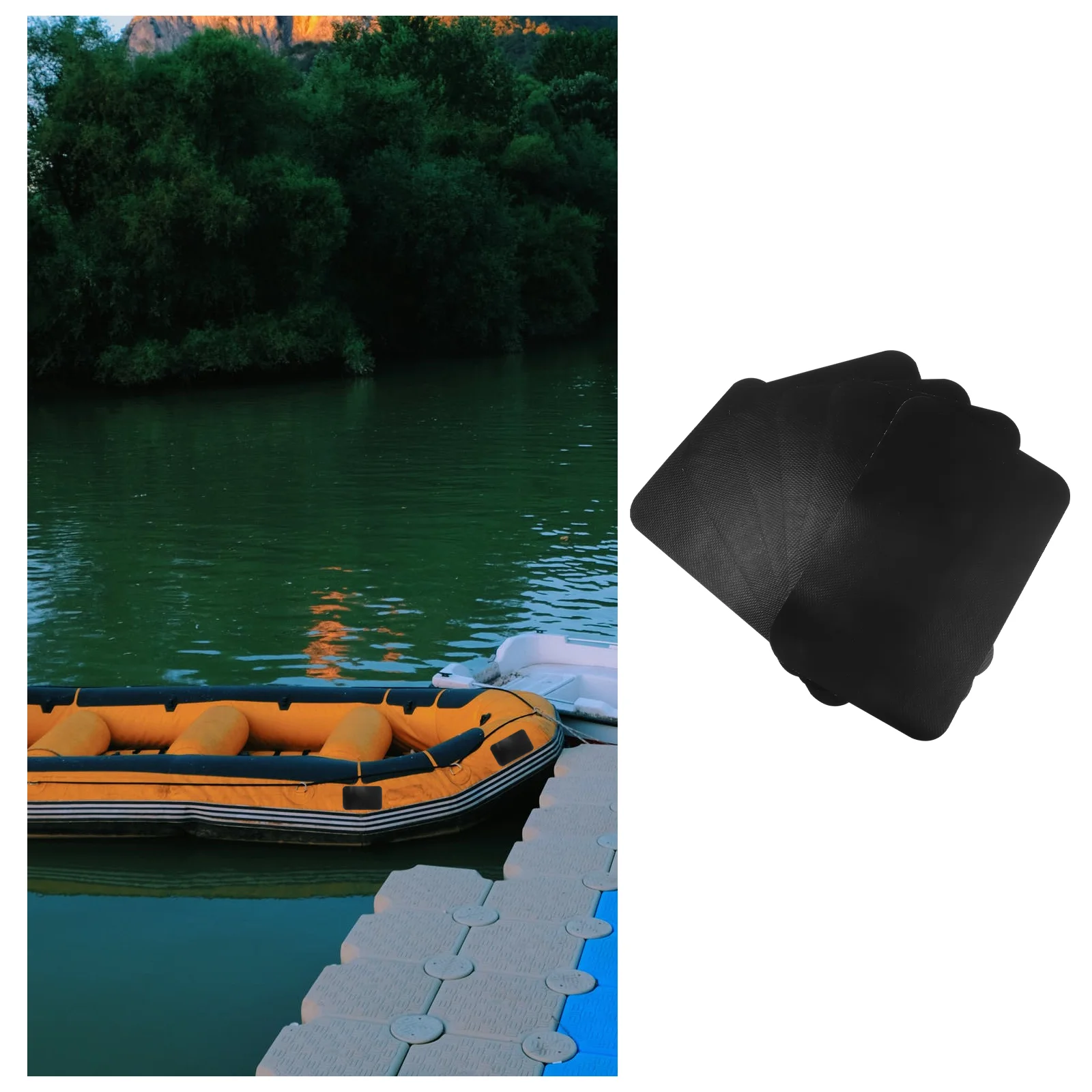 

6 Pcs Waterproof Tape Kayak Repair Subsidy Repairing Patch PVC Toy Environmental Protection Self-adhesive Patches