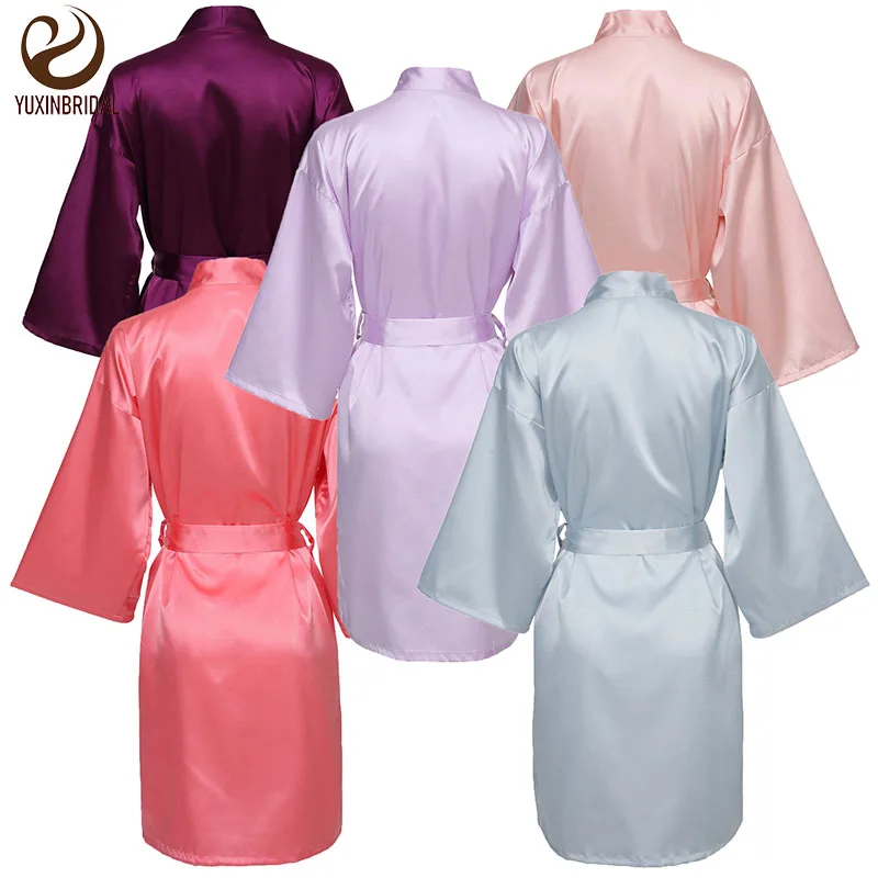 Satin Silk Bride Robe Satin Robes Gown Robes Wedding Robe Bride Bridesmaid Dressing Gown Bridesmaid Silk Robe bathrobe