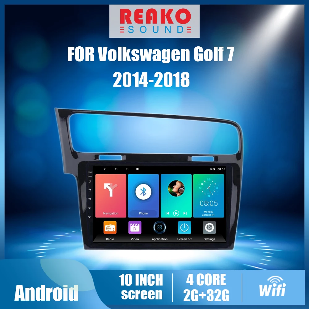 

4G Carplay 10'' Android 2 Din Car Radio For Volkswagen Golf 7 2014 2015 2016 2017 2018 GPS Navigation Stereo Multimedia Player