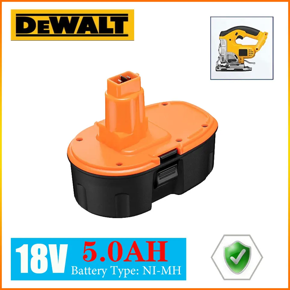 

Dewalt Original 18V 5000mAh Ni-MH Power Tool for Dewalt DC9096 DE9039 DE9095 DW9098 DE9503 DW9096 Replacement Battery L30