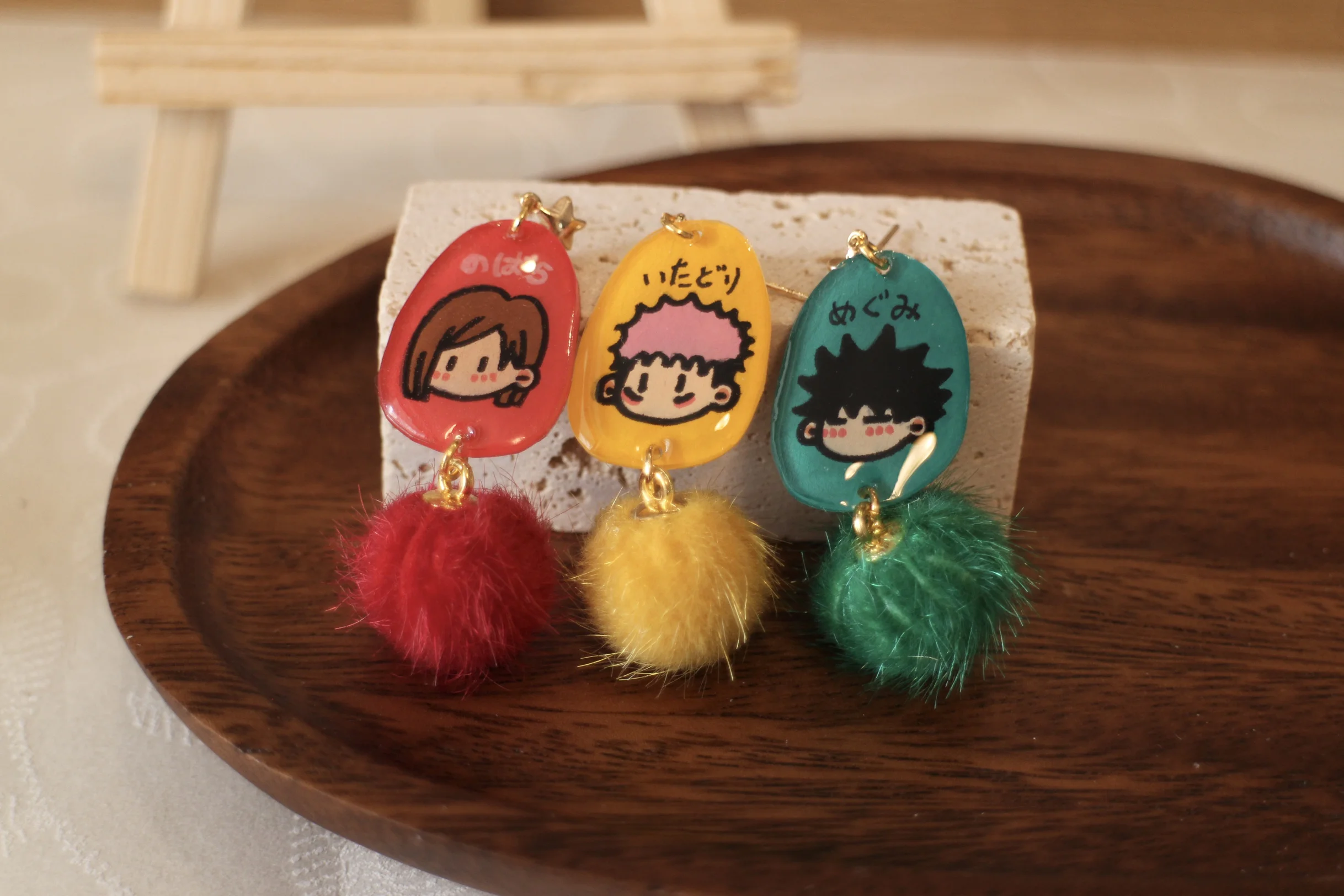 Аниме Jujutsu Kaisen Itadori Yuji Satoru Gojo Geto Suguru Fushiguro Megumi Nanami Kento Kospay Earring Eardrop Halloween Xmas