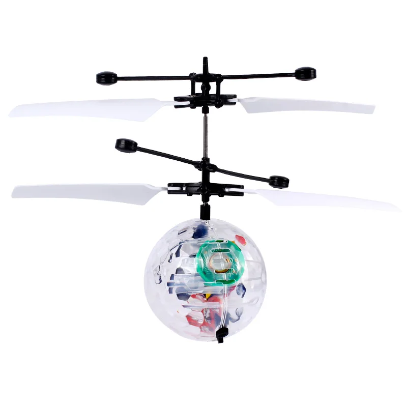 Colorful Mini Shinning Led Drone Light Crystal Ball Induction Quadcopter Aircraft  Drone Flying Ball Helicopter Kids Toys 1