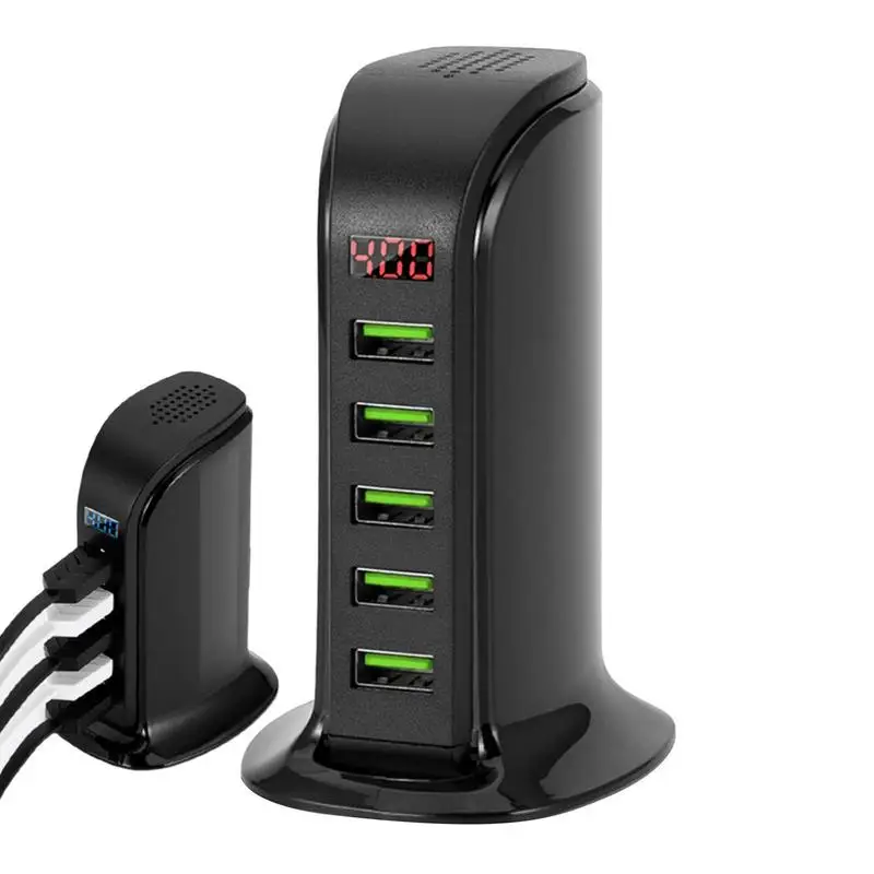 

USB Mobile Phone Charger Desktop Digital Display Charging For IPhone Mp3 Tablet 5V 4A