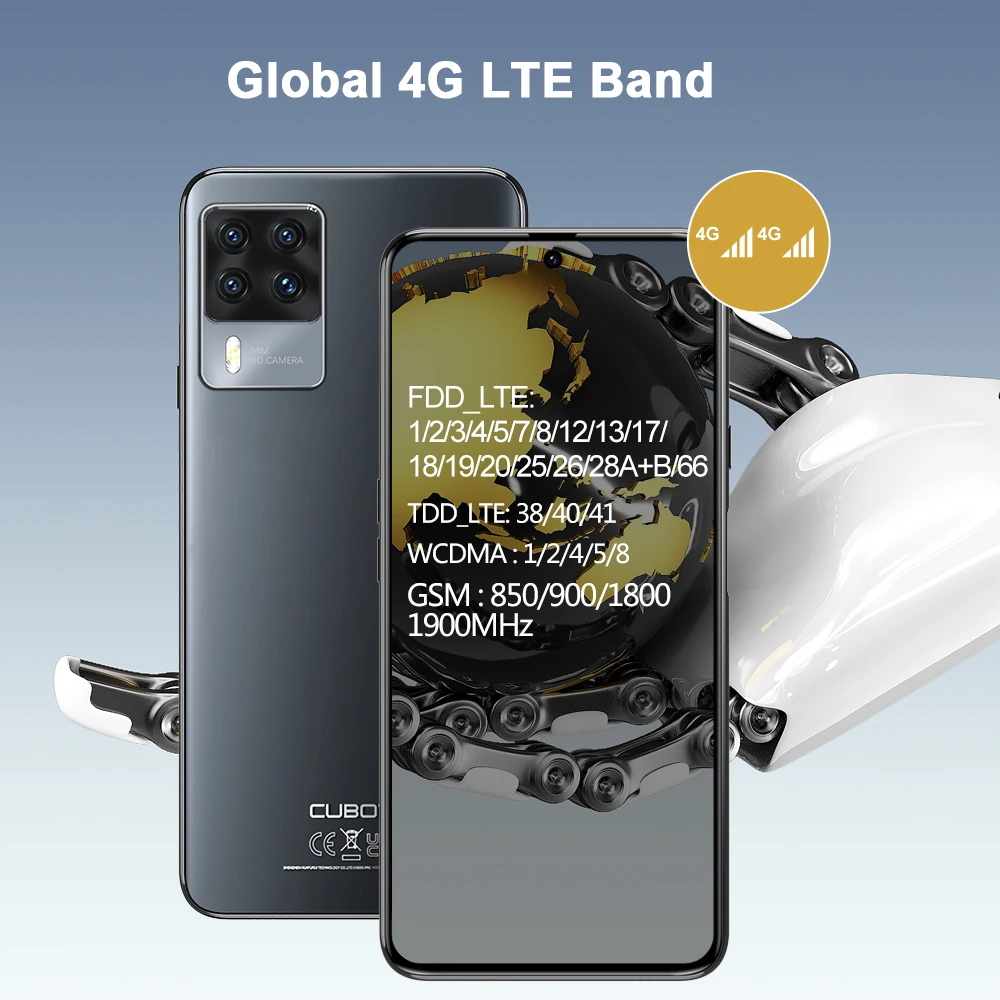 Cubot X50 Android 11.0 Mobile Phone 6.67Inch FHD Display Helio P60 Octa Core 4G Smartphones 64MP Quad Camera 4500mAh Battery NFC
