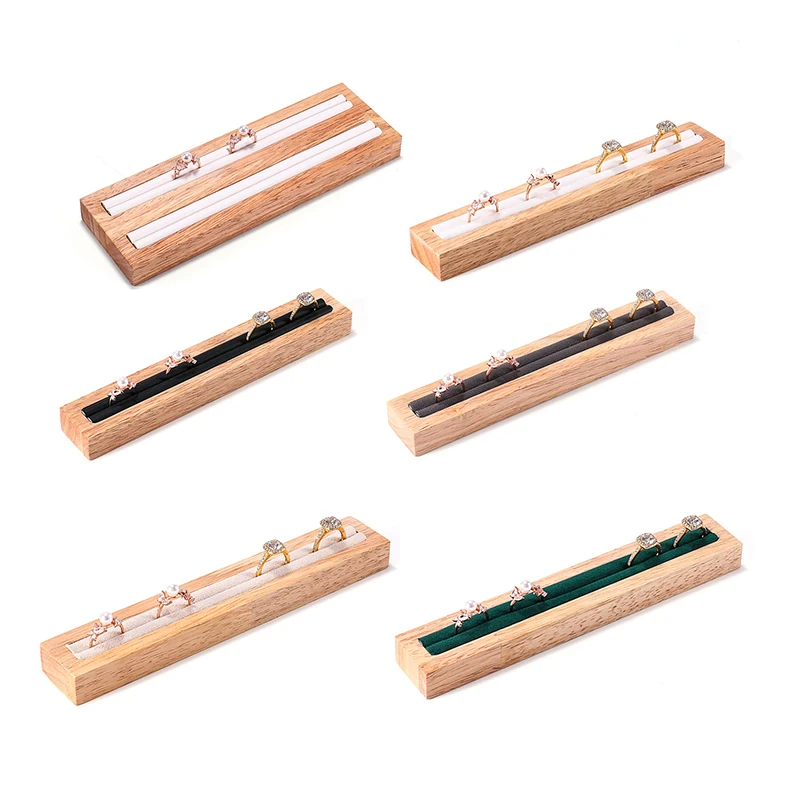 Лоток для демонстрации ювелирных изделий из массива дерева комбинированный