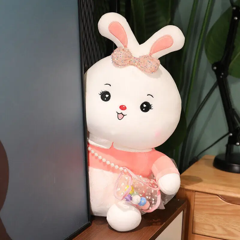 Рюкзак любимый маленький белый кролик кукла девочка детская система исцеления