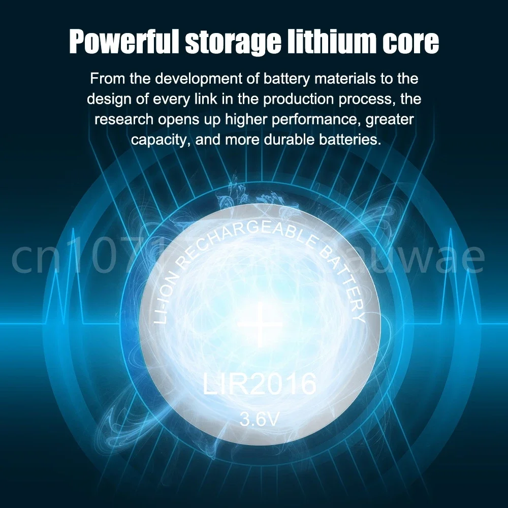 Литий-ионный перезаряжаемый кнопочный аккумулятор 3 6 В LIR2016