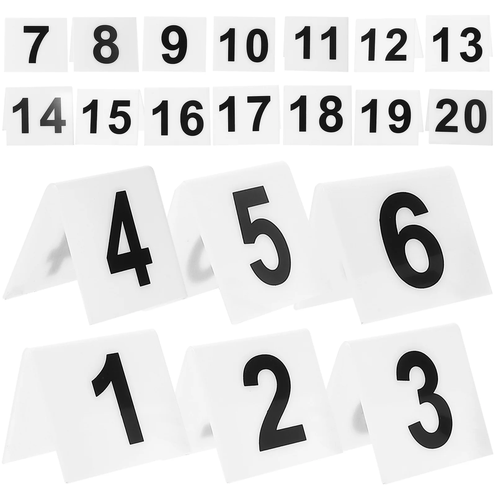 20 шт. карманные таблички с номером ресторана маркеры акриловые двухсторонние