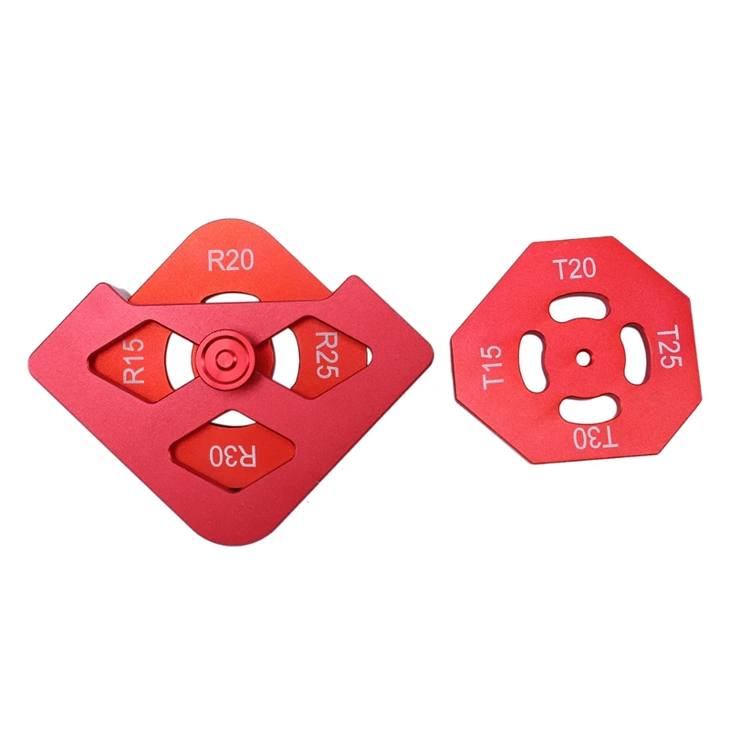

New-Arc/T Corner Radius Quick Jig Router Trimming Corner Gauge Angle Locator Template Woodworking Tools Kit