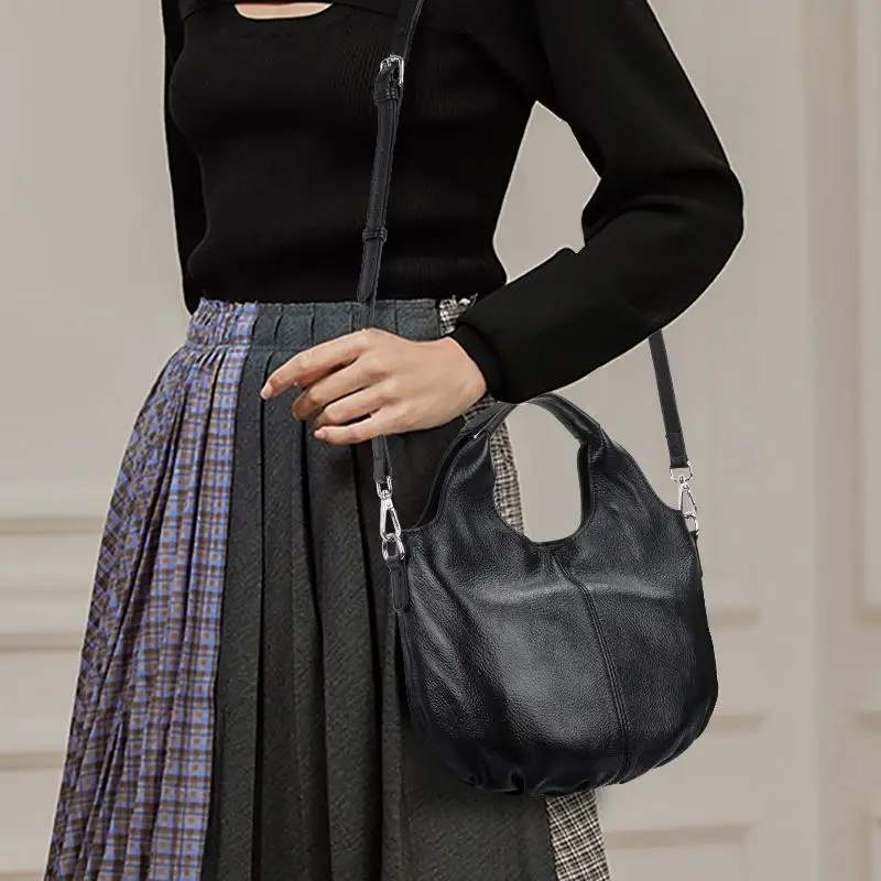 European And American Fashion Women's Bag New High Quality Leather Large Capacity Handbag Simple And Versatile Bucket Bag Women