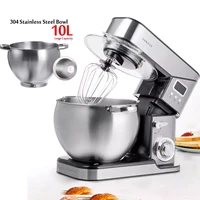 2000w stand mixer 6p speed automatic blender lcd 10l stainless steel bowl cream egg whisk blender cake dough mixer bread m