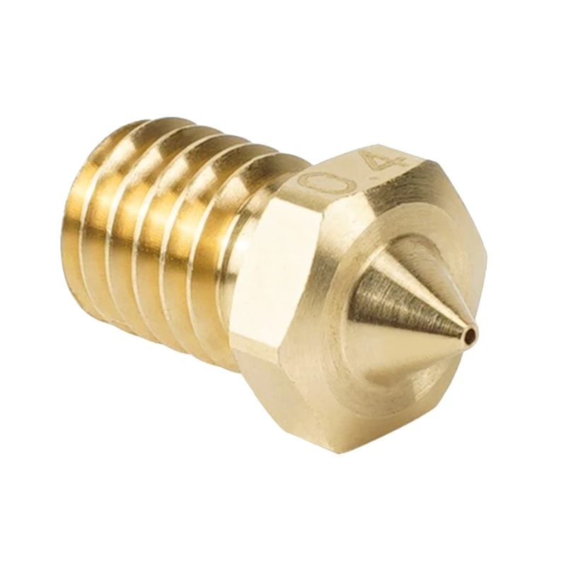 

3D Printer Nozzle for 1.75mm Filament E3DV6 Clone-CHT Tip Nozzles Brass Copper Print for Head 0.4mm High Flow W3JD