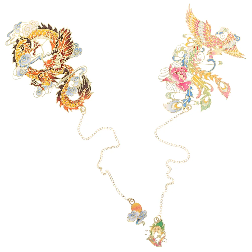 

1 Set of Metal Bookmark Chain Style Bookmark Page Marking Chain Chinese Style Metal Bookmark