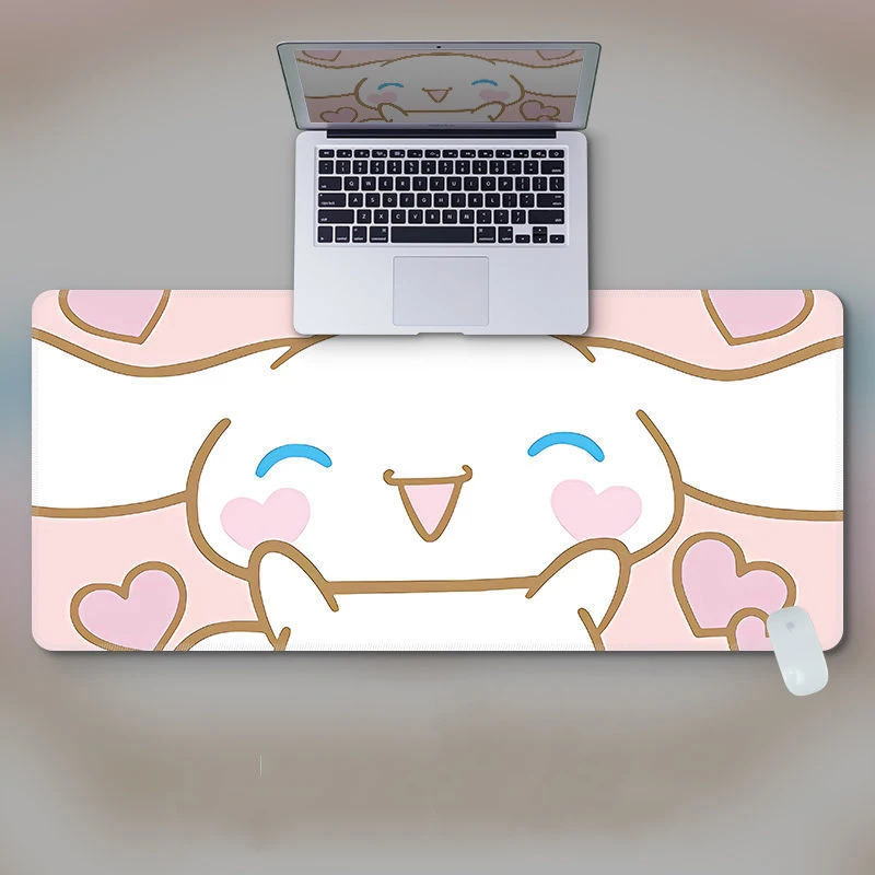 

Коврик для мыши Kawaii Cinnamoroll, игровой коврик для мыши, компьютерный коврик, поверхность для рабочего стола, для клавиатуры, аниме, Настольный к...