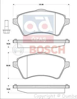 

986424721 тормозная колодка для