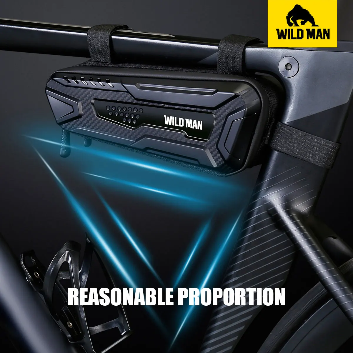 Треугольная велосипедная сумка WILD MAN M40 жесткий корпус для горного велосипеда с