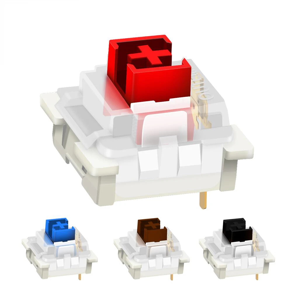 

SMD RGB Outemu MX Low Profile Half height 8.0 switch 3Pin Clicky Linear Tactile silent Mechanical keyboard red Switche