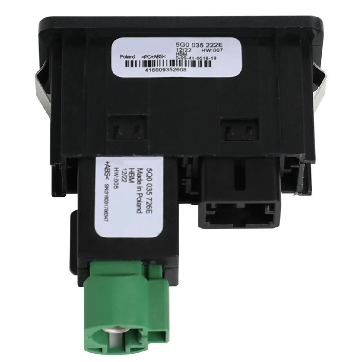Комплект адаптеров интерфейса для VW Golf 7 MK7 USB + AUX 5Q0035726E 5G0035222E