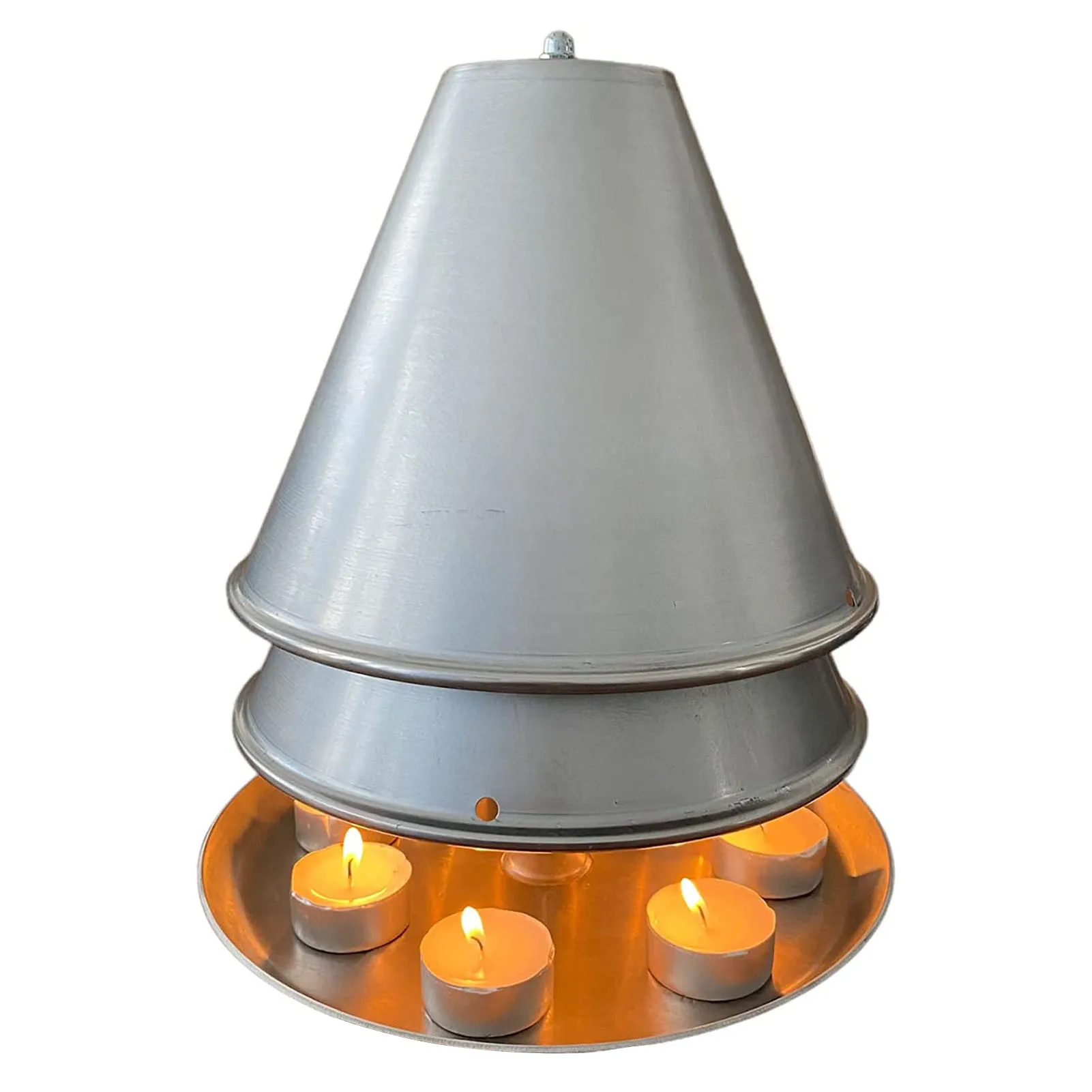 

Teapot Warmer with Candle Holder Portable Handle Widely Application for Family Party Gathering