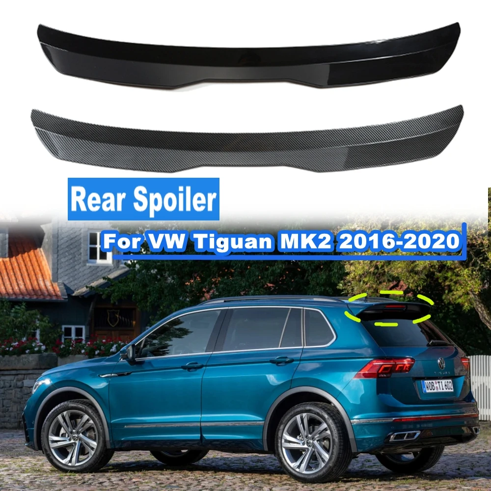 Углеродное волокно/глянцевый черный для Volkswagen VW Tiguan MK2 5Dr 2016-2020 АБС-пластик крыша