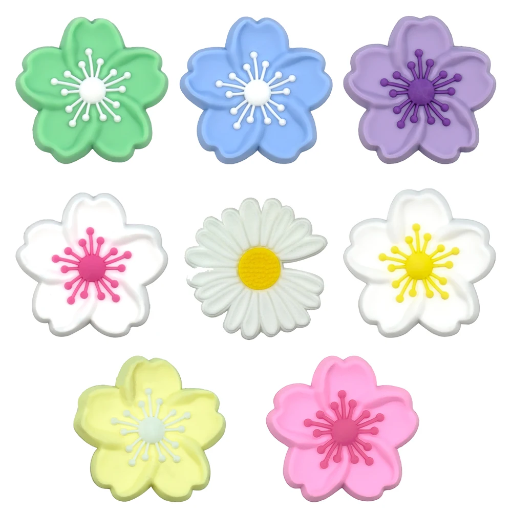 8 шт. набор украшений для обуви в виде растений