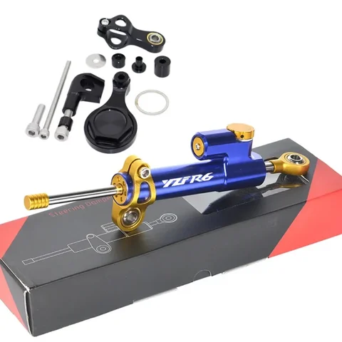 Для Yamaha YZF-R6 YZFR6 YZF R6 2006-2015 YZF-R1 YZFR1 YZF R1 2009-2012Сстабилизирующий комплект монтажных кронштейнов рулевого демпфера