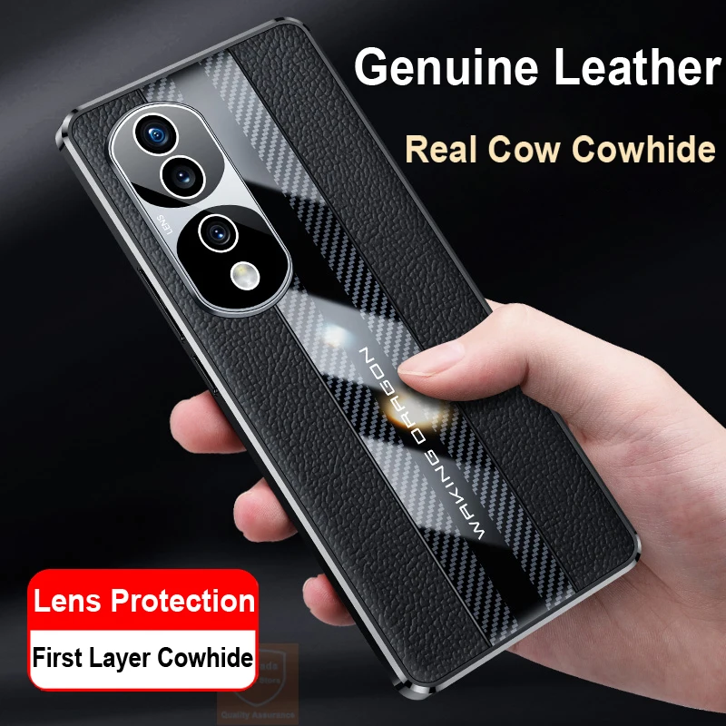 

Чехол из натуральной коровьей кожи для Huawei Nova 9 10 Pro Nova9 Honor 50 60 70 80 Pro Plus