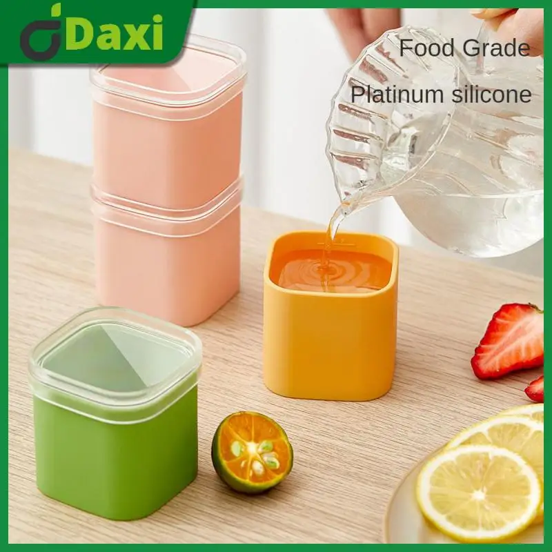 

Large Ice Mould Whisky Frozen Ice Ice Tray Multifunctional High Quality Ice Container Kitchen Accessories Square Silicone Mold