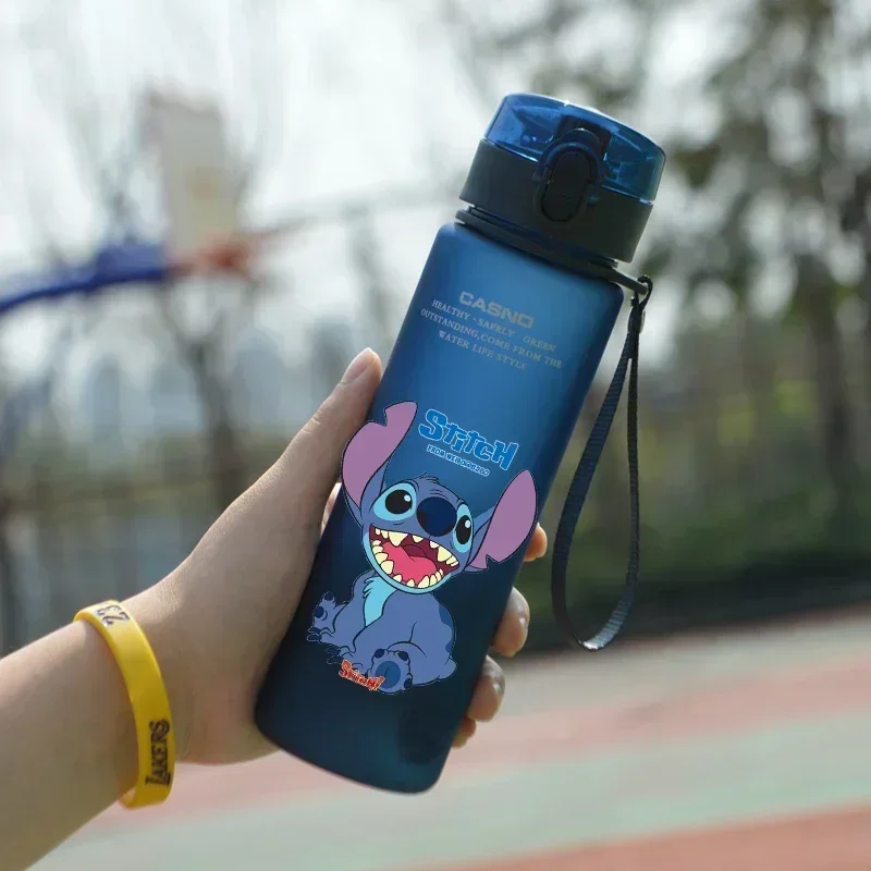 560 мл Disney Stitch чашка для воды большой емкости аниме мультфильм портативные