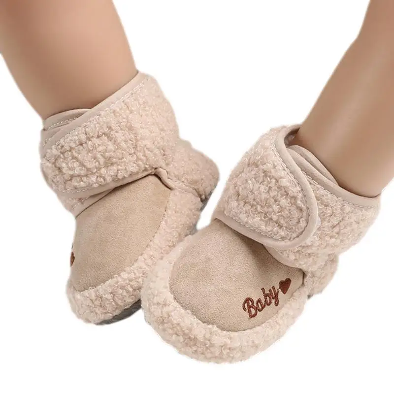 

Unisex Newborn Cotton Booties Non-Slip And Wear-Resistant Newborn Unisex Booties Convenient Soft Bottom Walking Shoes For Infant