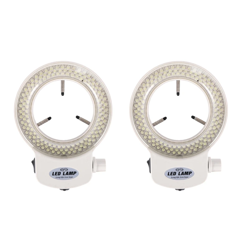 

Promotion! 2X 144 Leds Ring Light Ring Light For Mini Scope Lamp Light 6000K 0-100% Adjustable White