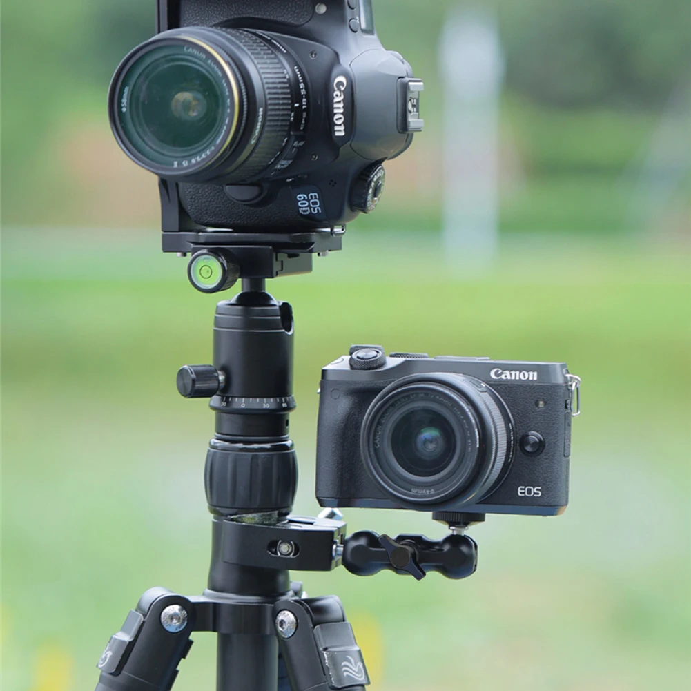 Металлический супер-зажим с двойной шаровой головкой волшебная рукоятка 1/4