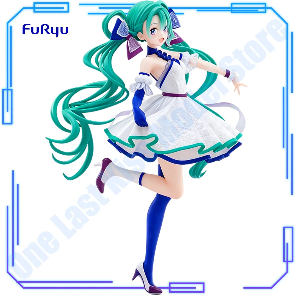 Фото В наличии: Оригинальные фигурки FuRyu Piapro Characters Hatsune Miku Tenitol Tenitol Neo Tokyo Series Idol, 22 см, модель-игрушка, подарок №1