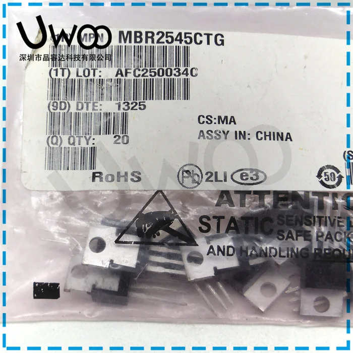 100% оригинальный новый MBR2545CTG B2545G TO-220 45V 30A MBR3045CTW MBR3045CT 30A 45V TO220