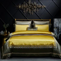 bedroom four piece bed linen luxury european style noble n golden quilt cover fashionable and simple family hotel bedding set