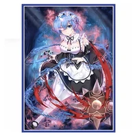 67x92mm rem relife in a different world from zero card sleeves ygo tcg sleeve case mtg 35