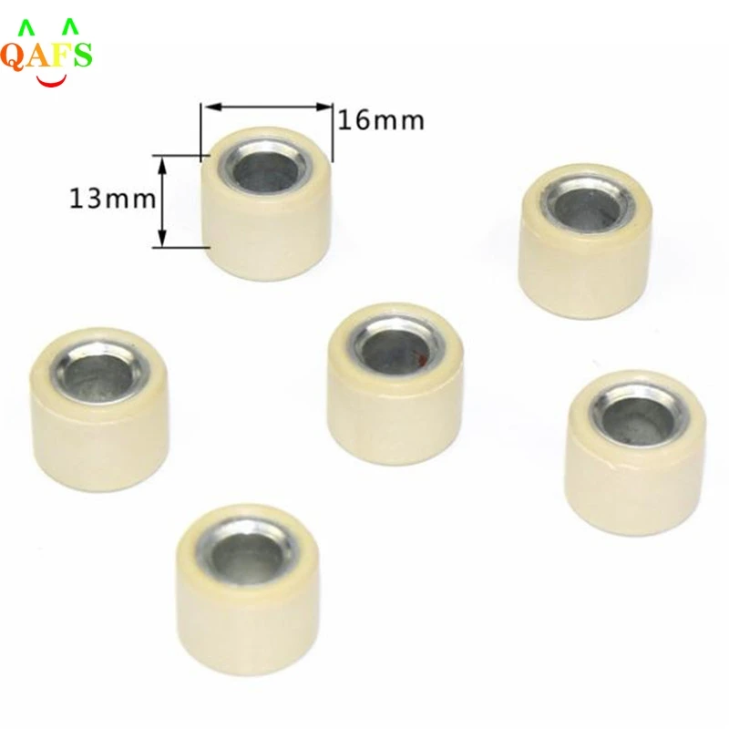 

6Pcs GY6 50 80cc Driving Wheel Variator Roller Modified Scooter Engine Parts