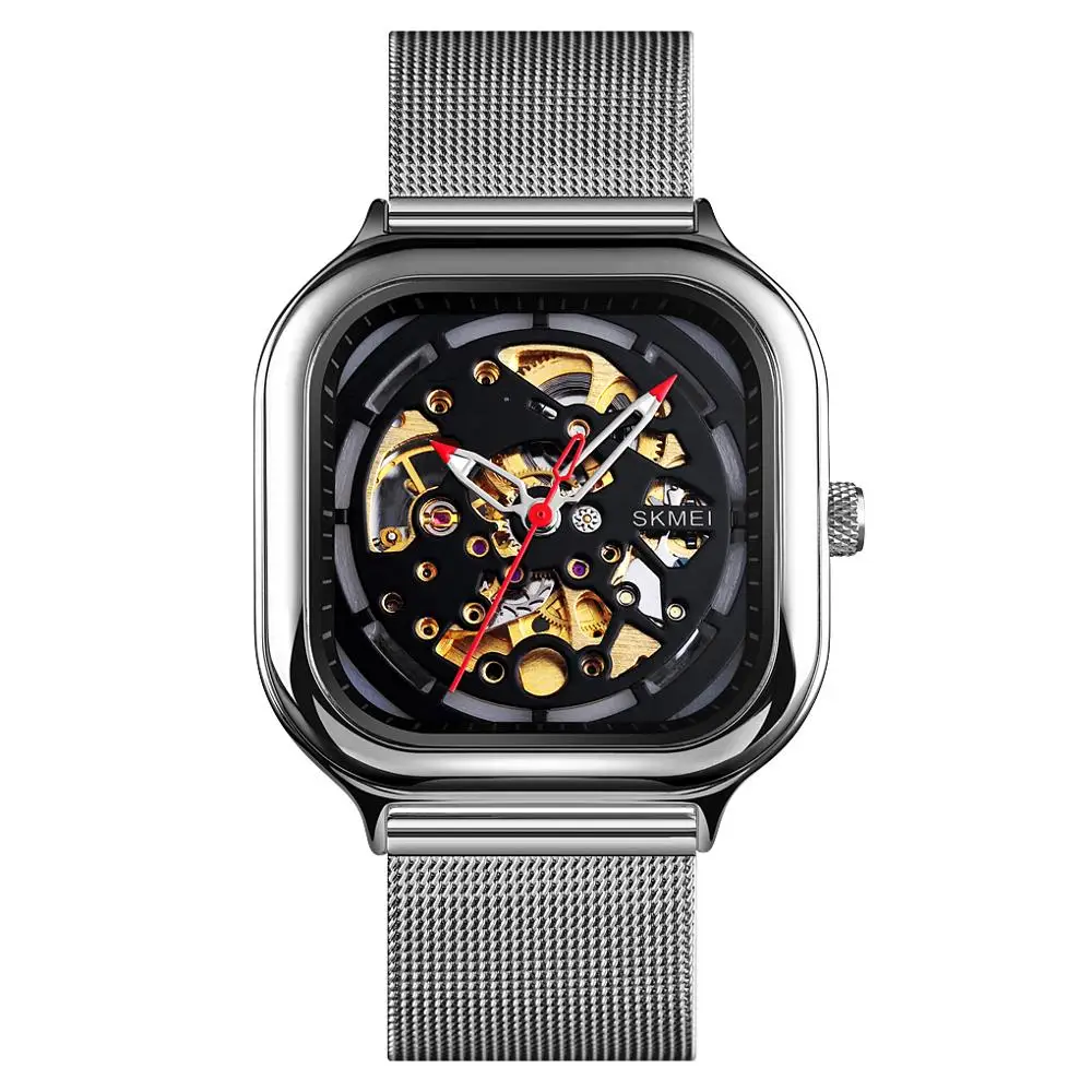 

Fashion Men's Watches Brand SKMEI Luxury Mechanical Quartz Watch Stainless Steel Men Wrist watch Waterproof Bracelet Clock
