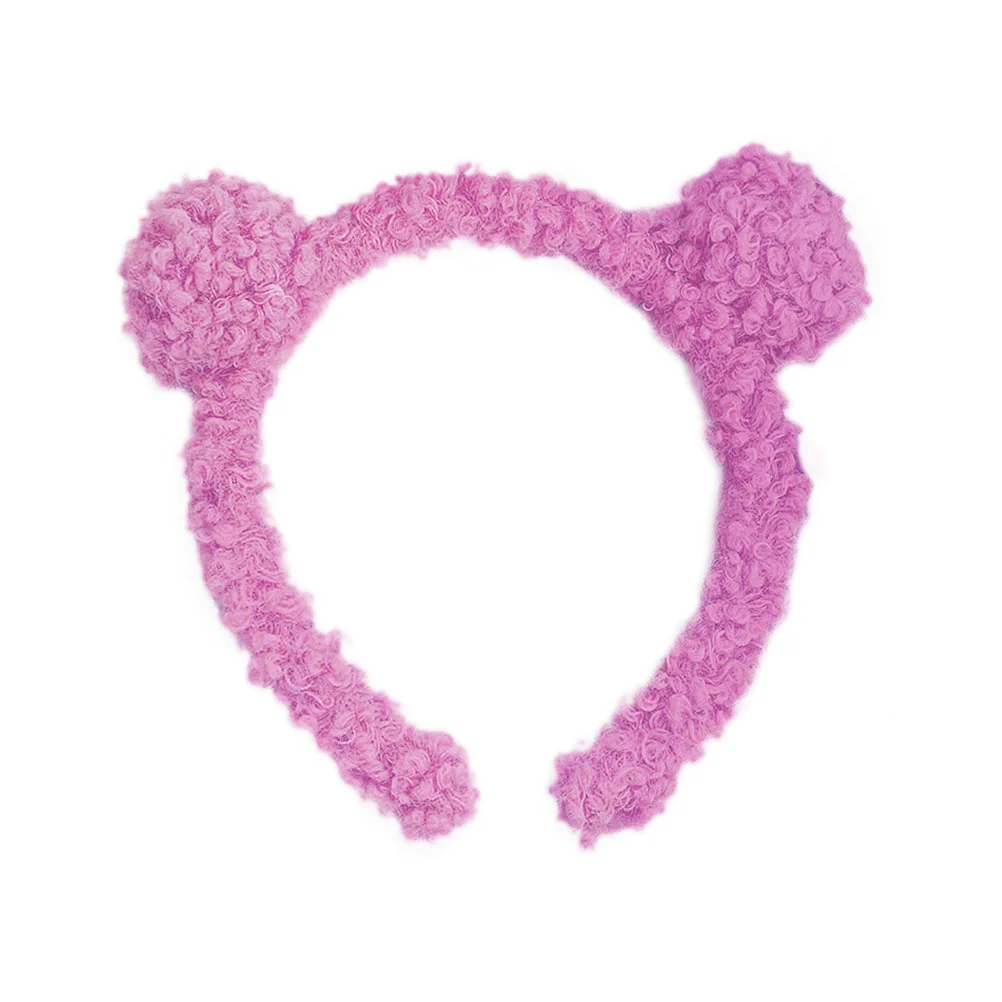 

3 Pcs Photo Child Children's Place Girls Clothes Imitation Wool Coil Headbands Plush Hair Hoop