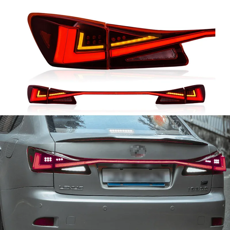 

Car LED Tail Light For Lexus IS250 IS300 IS350 2006 - 2012 Auto Indicator Rear Brake Reverse Lamp Dynamic Turn Signal Tailllamps