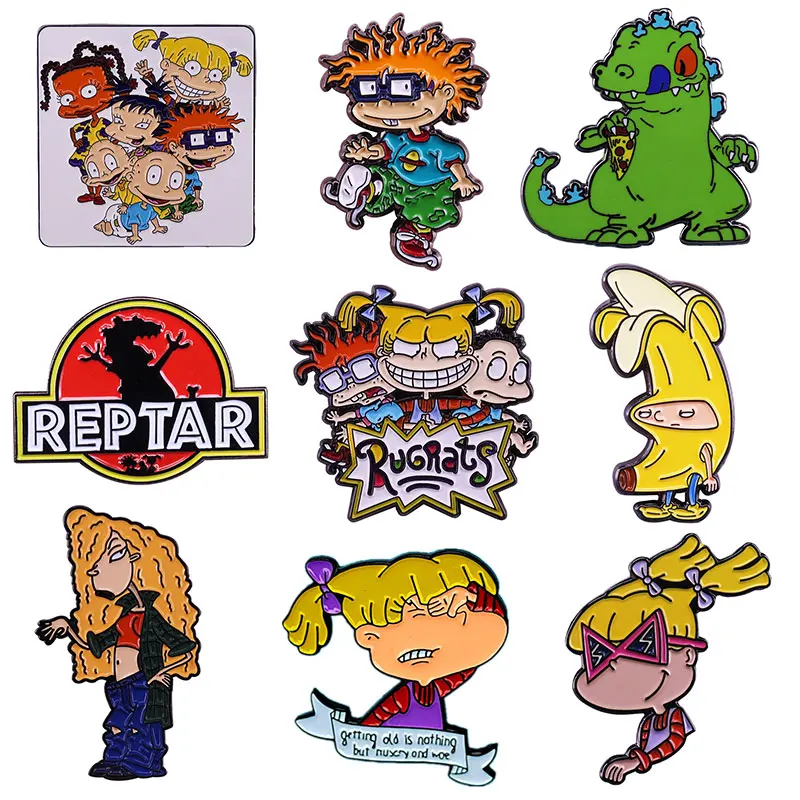 

Naughty Child Rugrat Adventure Games Pins Metal Brooch Badge Fashion Jewellery Clothes Hat Backpack Accessory Gifts