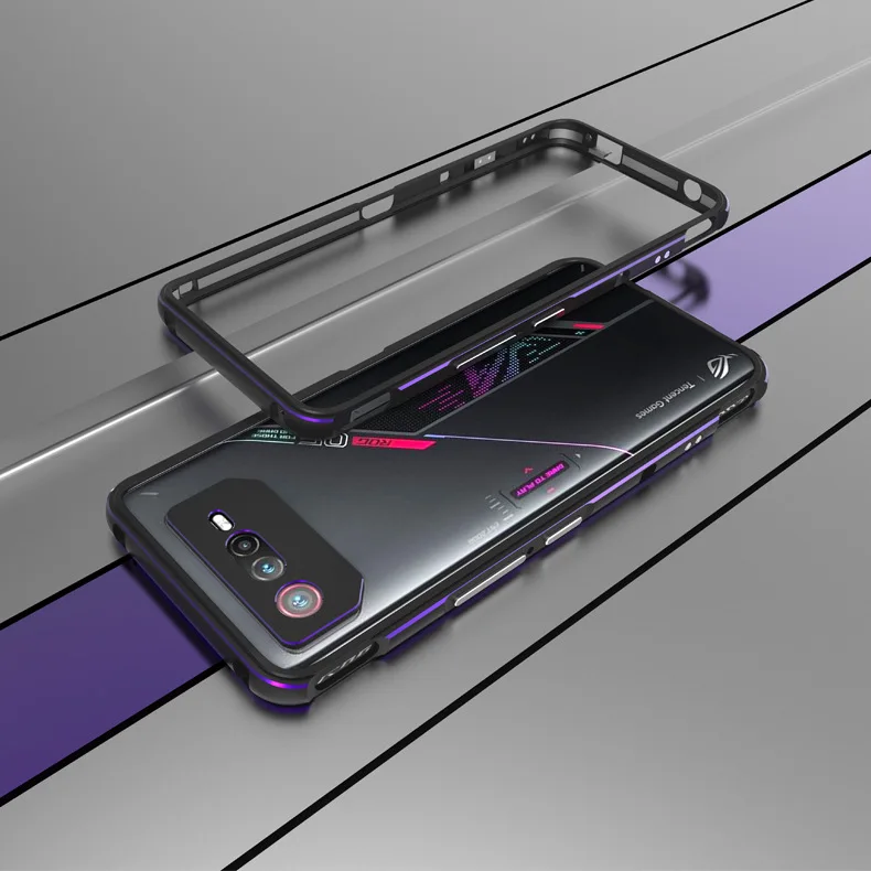 For Rog Phone 5 3 6 Ultra Thin Metal Aluminum Bumper Frame Cover Case For For Asus Rog Phone 6 Rog6 Pro Metal Frame Shell Case