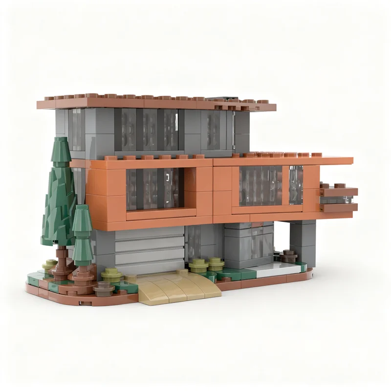 Набор строительных блоков MOC Ideas CUUSOO Mini Twilight: Дом Калленов, 357 деталей, игрушка-конструктор, архитектурная модель, DIY, идея для рождественского подарка, развивающая игрушка (art.: 3920d502148db) - 3920d502148db